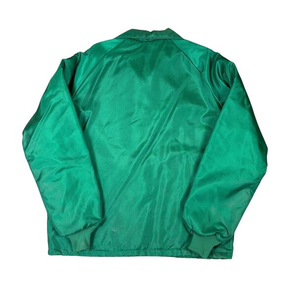 Vintage Dekalb Seed Co Fleece Lined Jacket Men's Large Green Front Snap Retro - Picture 5 of 11